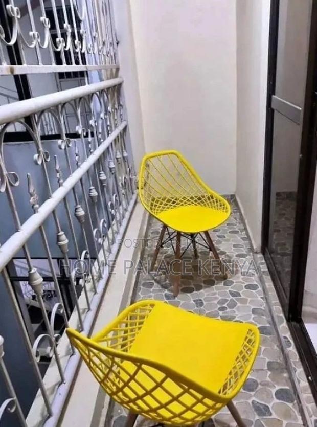 Balcony Chair: Yellow Patio Armchair in Durable Pp Plastic - thumbnail 5