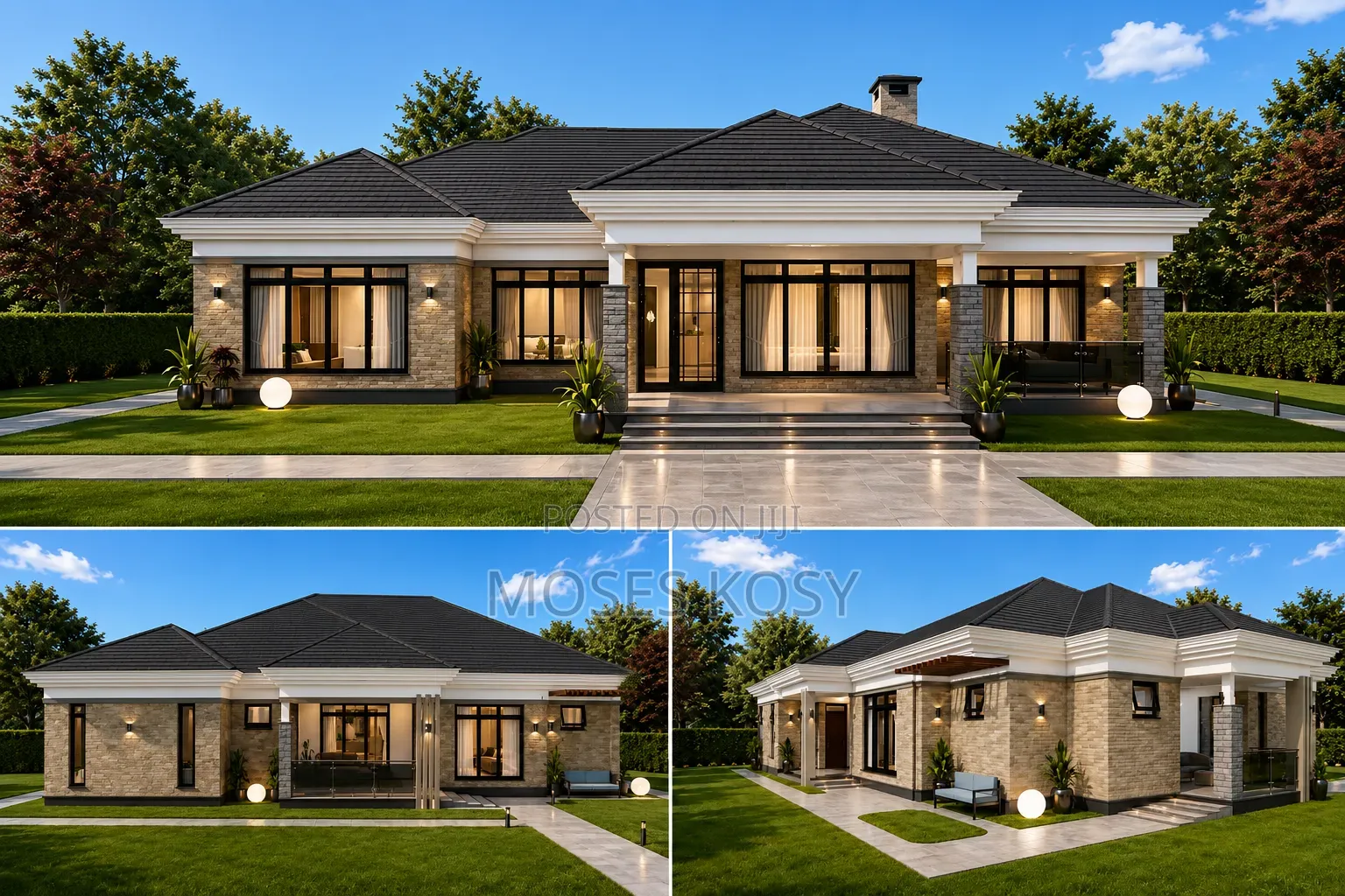 3 Bedroom Bungalow Architectural Drawings