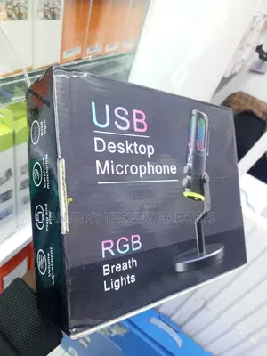 Usb Condenser Microphone With RGB Lights for Gaming Streaming