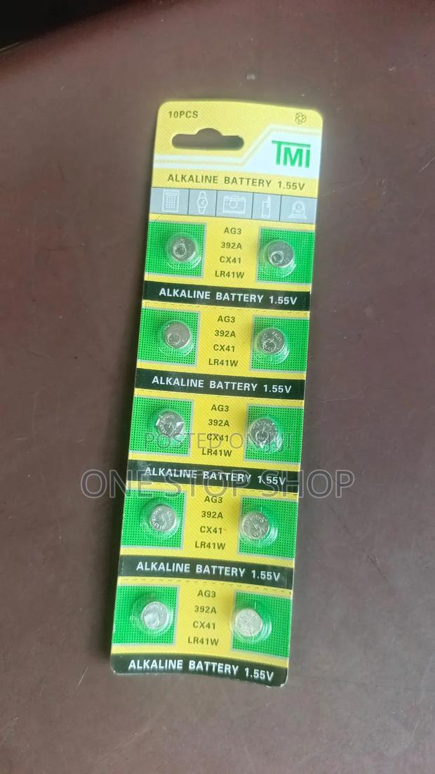 Lr41w/Ag3 Alkaline Button Cell 1.55vset Of10pc