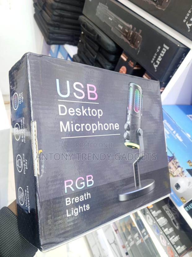 RGB Usb Microphone for Podcasting Streaming and Recording