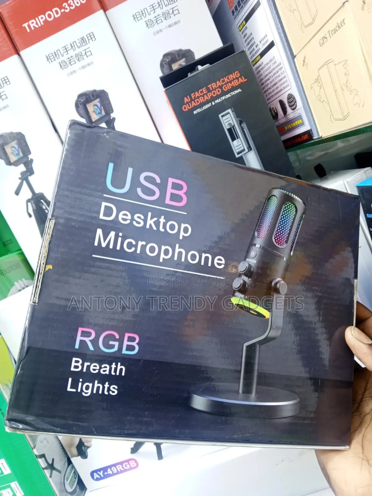 Usb Gaming Microphone With Mute Button and Desktop Stand