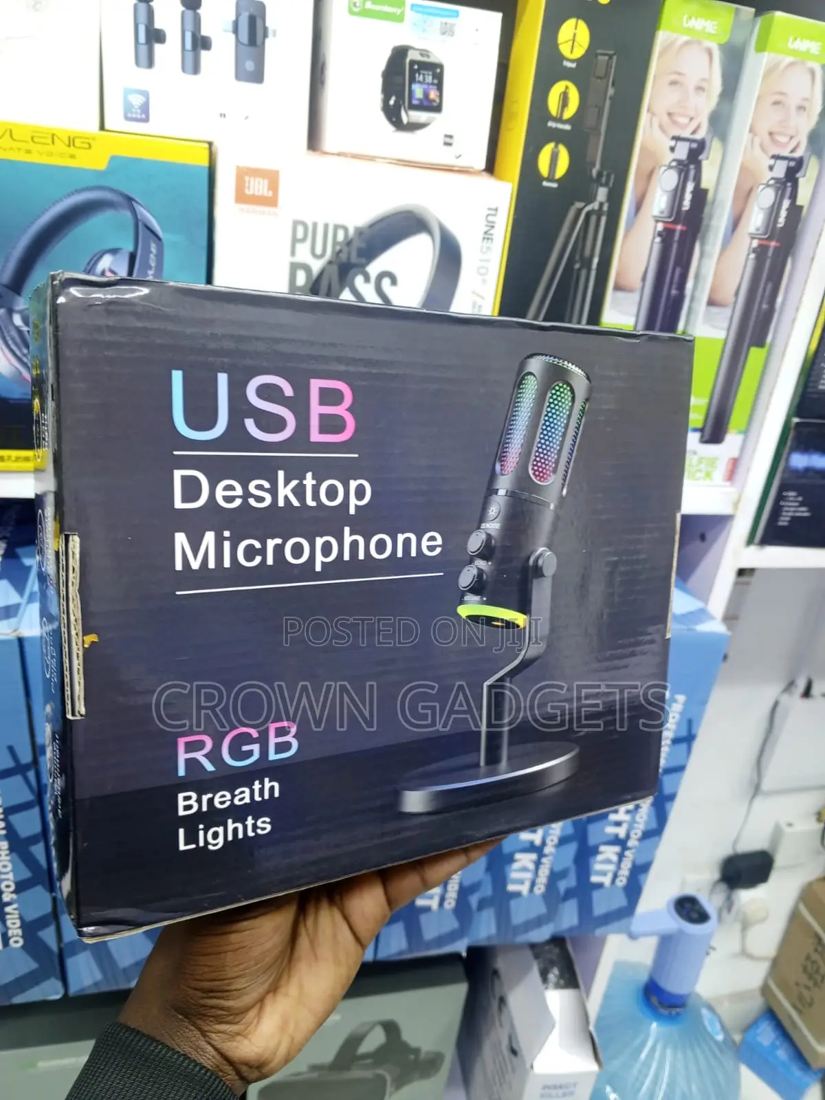 RGB Usb Gaming Microphone for Streaming Podcast and Recording