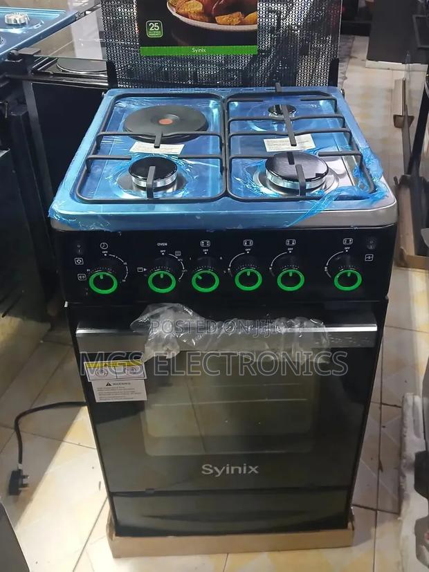 Syinix 50by55 3+1 Standing Cooker 
With Electric Oven 
<>Jet