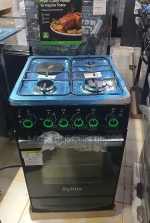 Syinix 50by55 3+1 Standing Cooker 
With Electric Oven