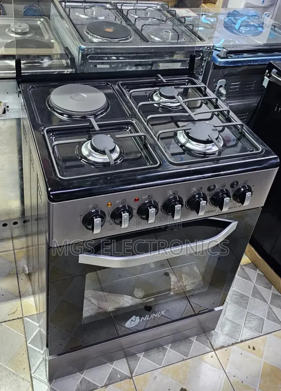 Nunix 60×60 3+1 Freestanding Cooker With Electric Oven at 