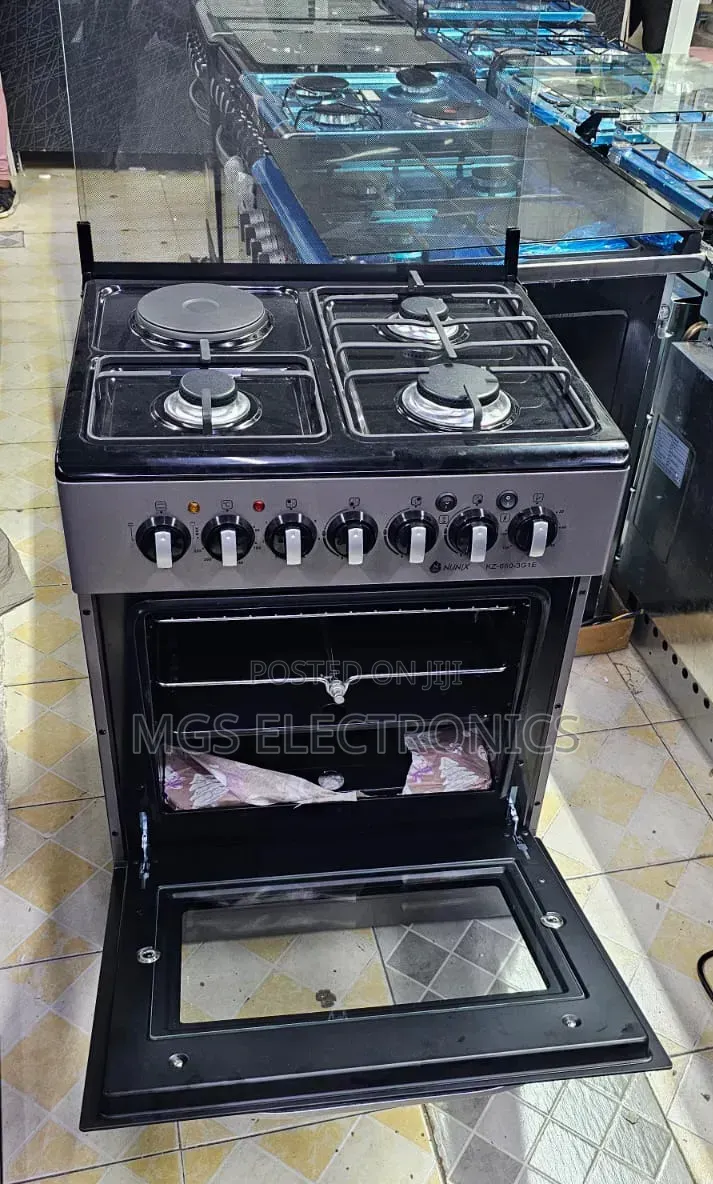 Nunix 60×60 3+1 Freestanding Cooker With Electric Oven at 