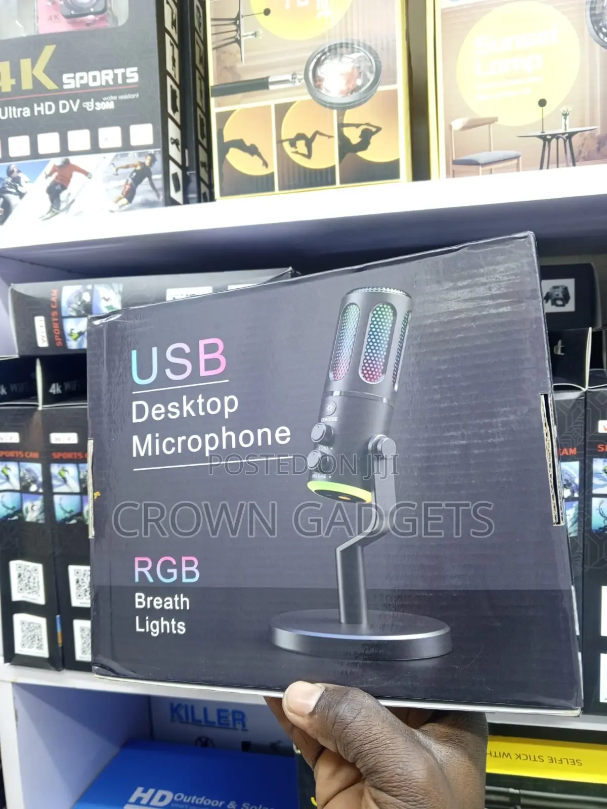 Usb RGB Studio Microphone for Gaming Streaming and Podcasting