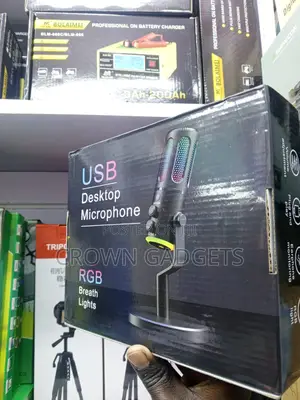 Usb RGB Studio Microphone for Gaming Streaming and Podcasting