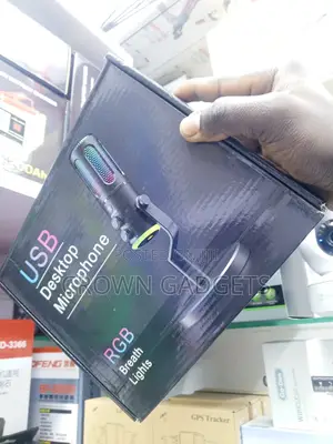 Professional Usb Condenser Microphone With Rgb Lighting