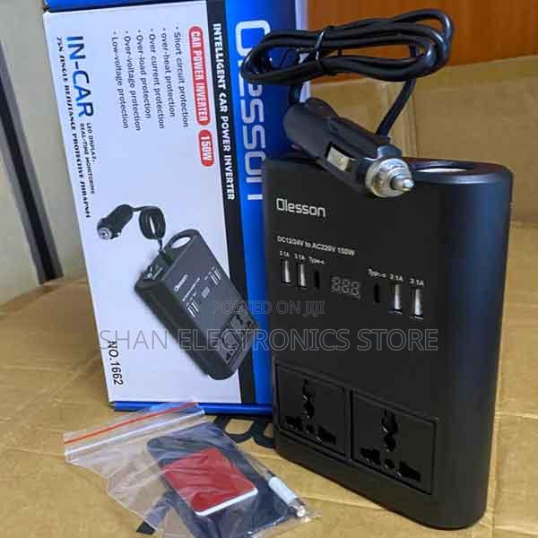 No. 1662 –Dc 12v to Ac 220v Dual Usb Ports Universal Socket