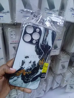 White and Black Marble Phone Case Is for the iPhone 14 Pro Max