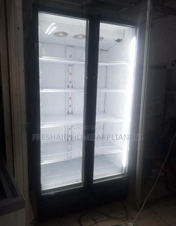 Exuk Clean Double Door Glass Fridge Display