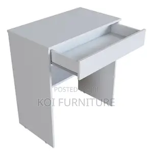 Office Desk : 0.7m Minimalist White MDF Office Desk