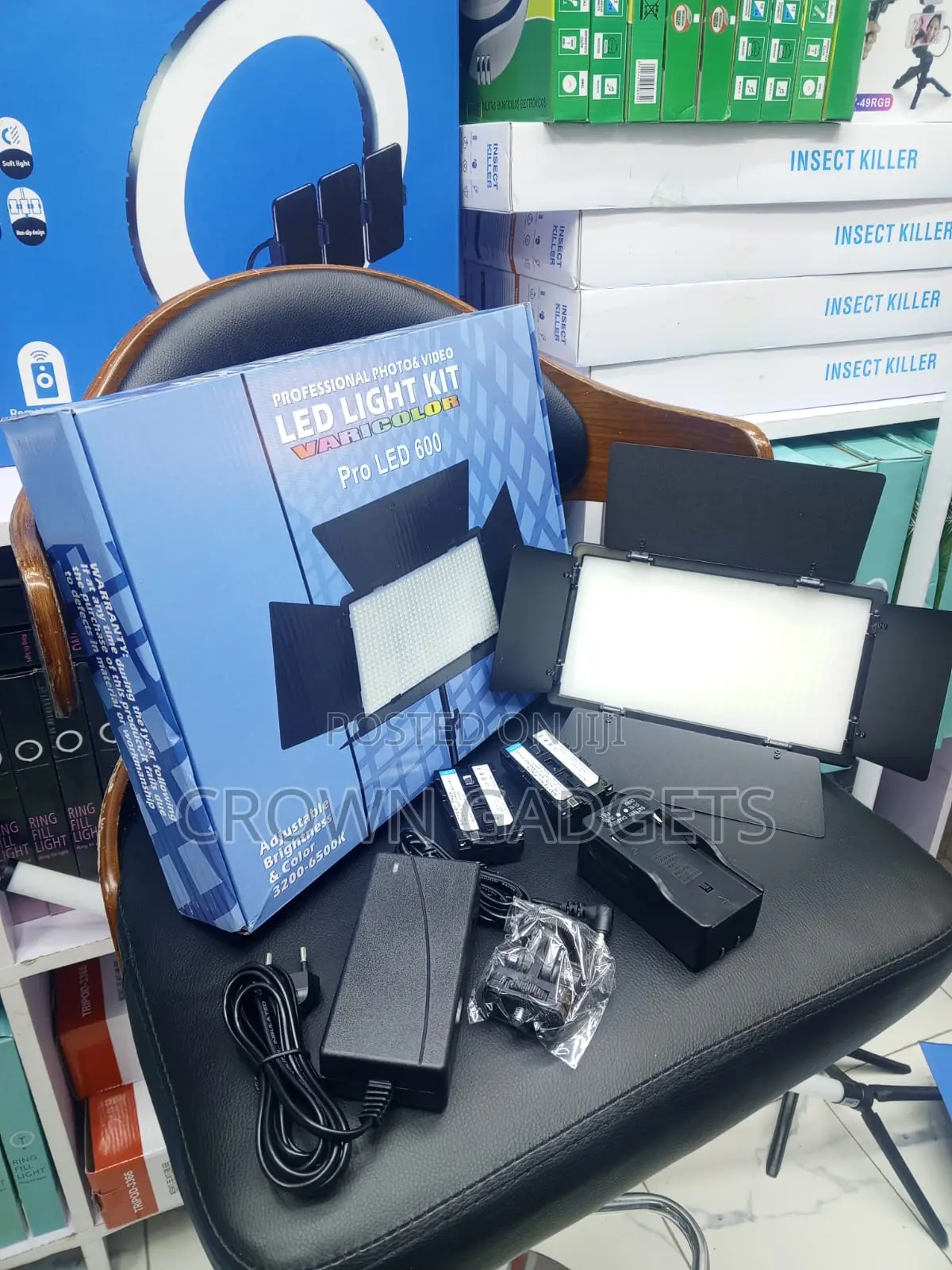 Led 600 Studio Light With Stand For Photos And Videos