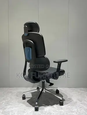 Office Chair : Black High-Back Ergonomic Office Chair