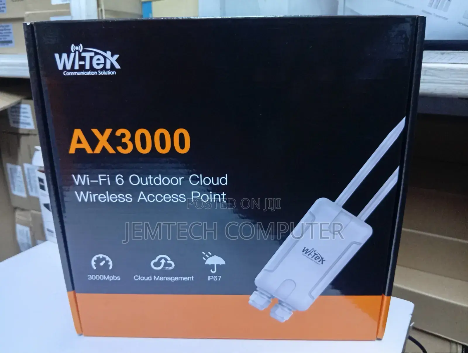 Wi-Tek Ax3000 Wi-Fi 6 Outdoor Cloud Wireless Access Point.