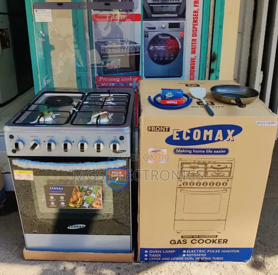 *Ecomax 3+1 60×60, Jet Burners,Electric Oven,Hrotisserie Lx880