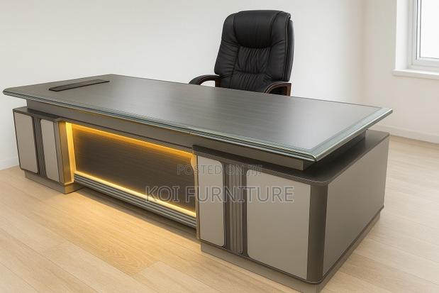 Office Desk : 2.4m Executive Office Desk - thumbnail 2