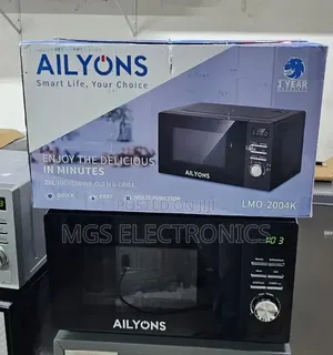 Ailyons Manual Microwave With Grill Available in Silver and Black