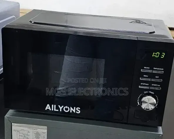 Ailyons Manual Microwave With Grill Available in Silver and Black