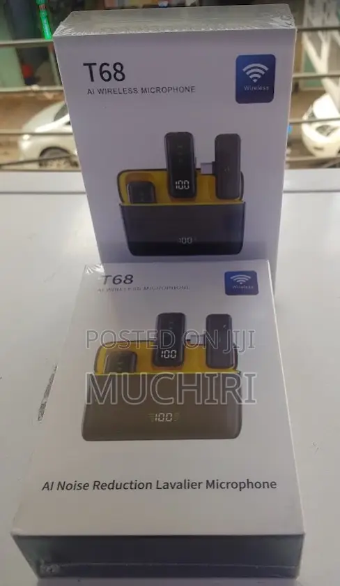 T68 Wireless Phone Mic With Ai Noise Reduction