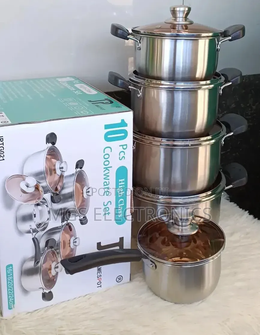 10 Pcs Jp Stainless Cookware