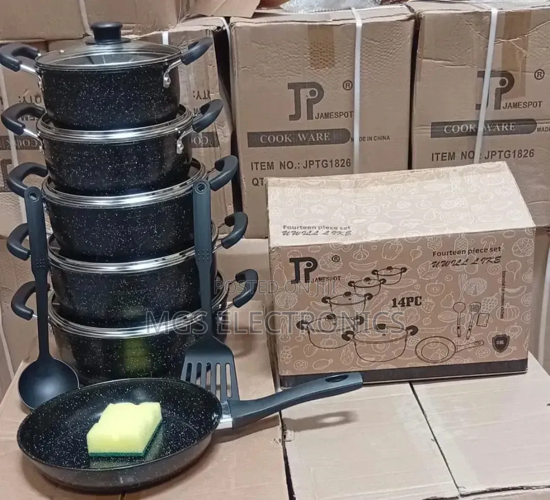 New Model 14 Pieces Jp Non Stick Cookware Set