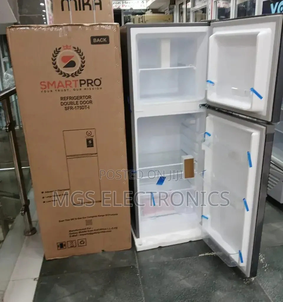 138litres Smartpro SFR-175dt-I Double Door Fridge