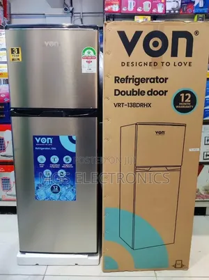 Von 138litres Double Door Refrigerator
