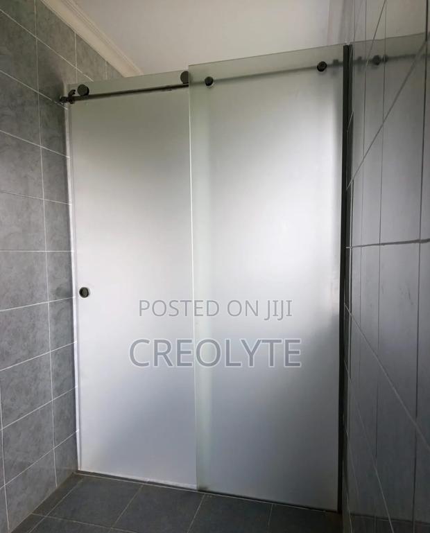 Frameless Frosted Glass Sliding Shower Enclosure Supply Install