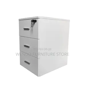 Office Cabinet; Three Doors Pedestal Modern Wooden Cabinet
