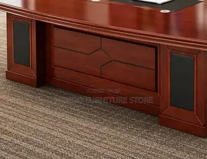 Office Desk; 1800mm Brown Executive Mahogany Desk