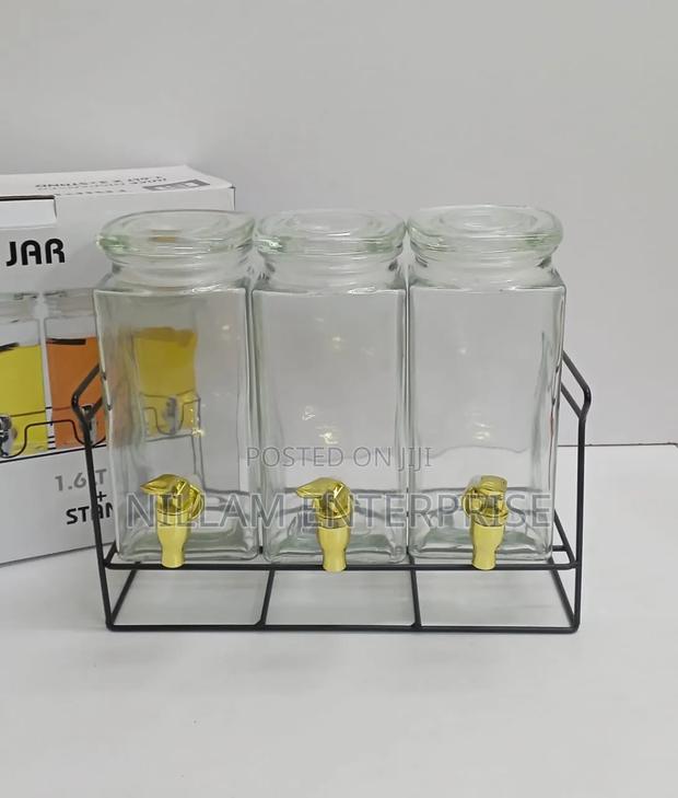 1.6l Triple Glass Juice Dispensers Set