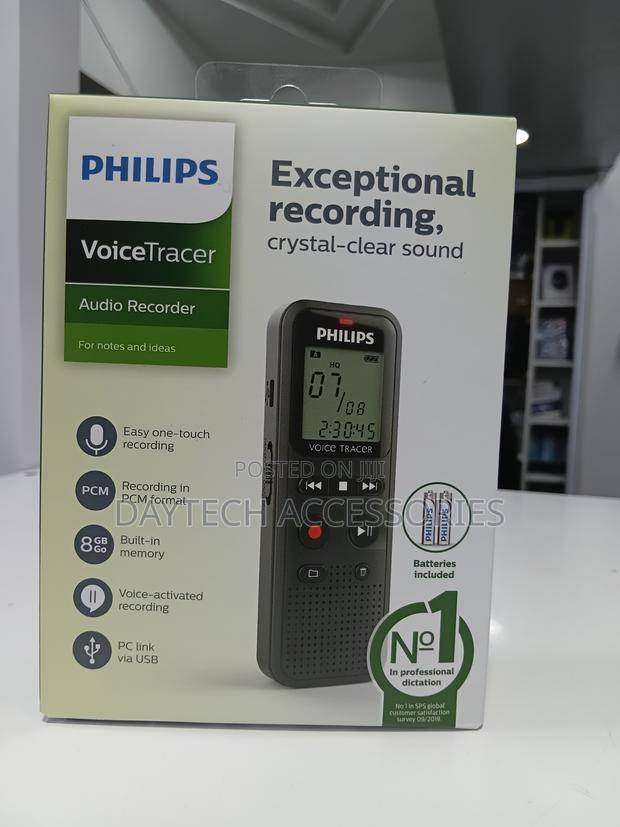 Philips Voicetracer Dvt1160 Audio Recorder Featuring 8gb Storage.