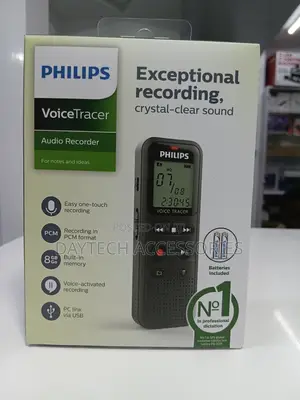 Philips Voicetracer Dvt1160 Audio Recorder Featuring 8gb Storage.