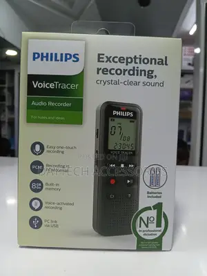 Philips Voicetracer Dvt1160 Audio Recorder Featuring 8gb Storage.