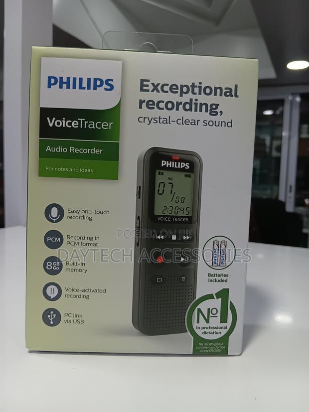 Philips Voice Tracer Dvt1160 Audio Recorder 8 Gb Gray