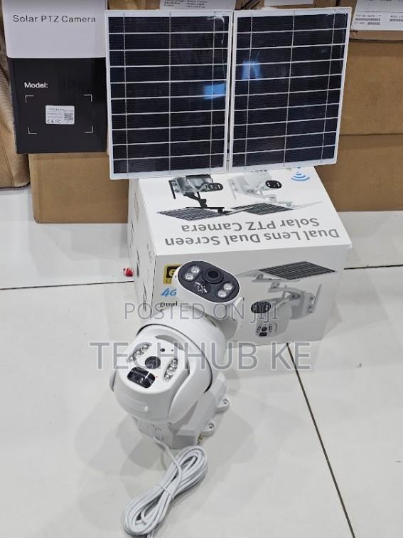 6mp Dual Lens Solar PTZ Camera | 4g Sim Card Outdoor Security Camera