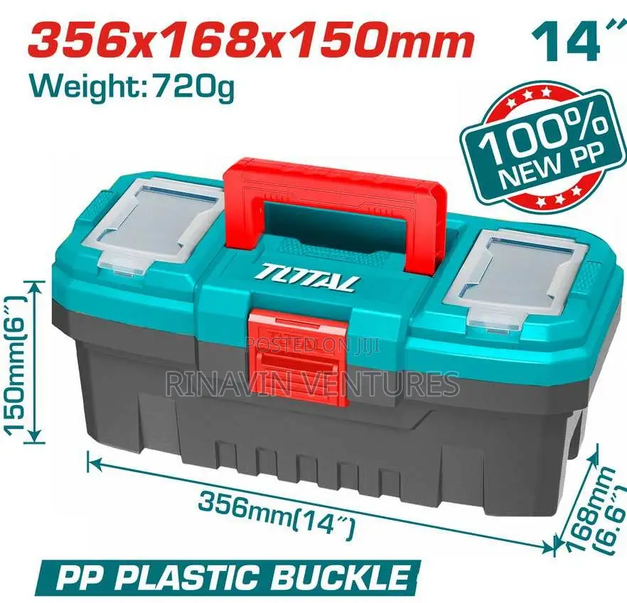 Total Tpbx0141 14" Plastic Tool Box
