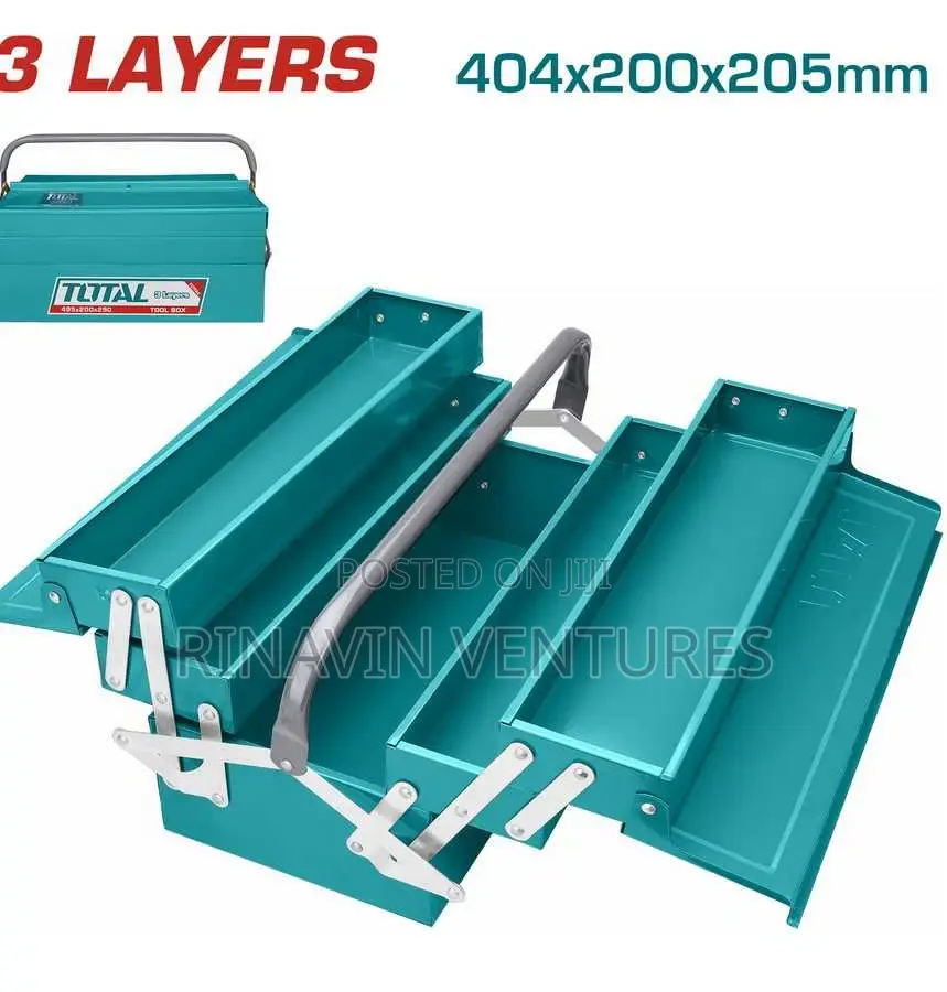 Total Ht10702 Tool Box Size:404*200*205mm 3 Layers