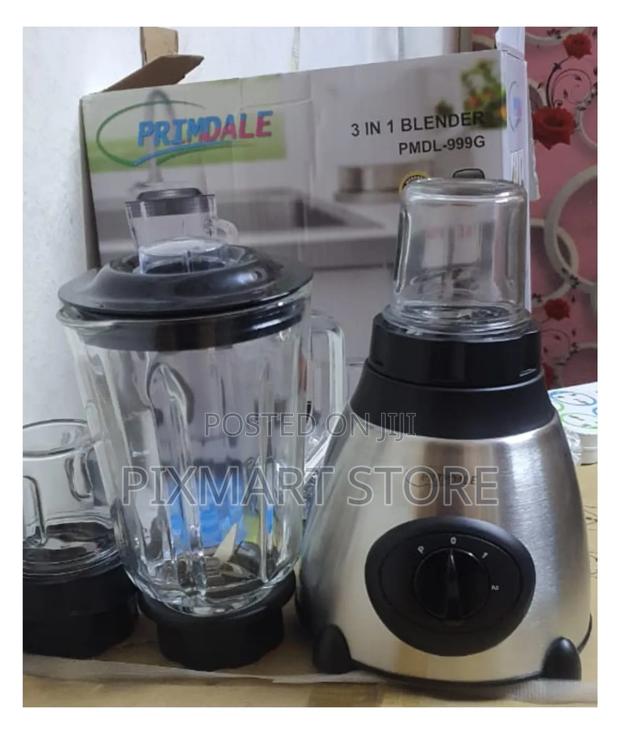 Primdale 400w Blender PMDL-999g With 1.5l Glass Jar Grinder Set