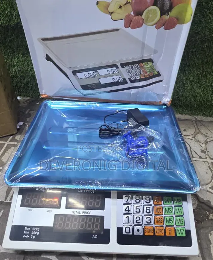 40kgs Acs Flat Electronic Pricing Scale