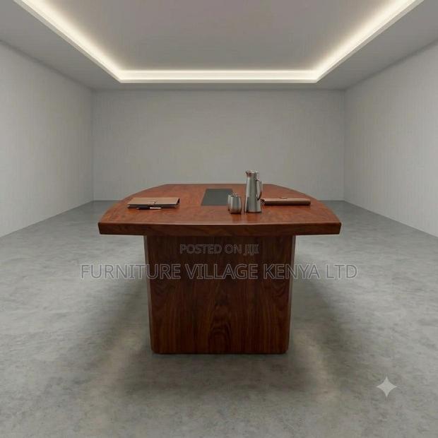 300cm Mahogany Conference Table. - thumbnail 6