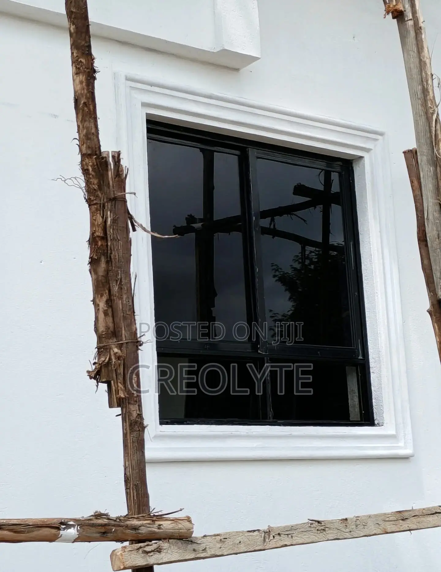 Aluminium Casement Window – Matte Black Finish –