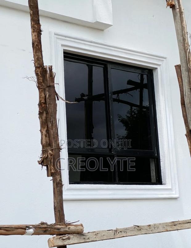 Aluminium Casement Window – Matte Black Finish –