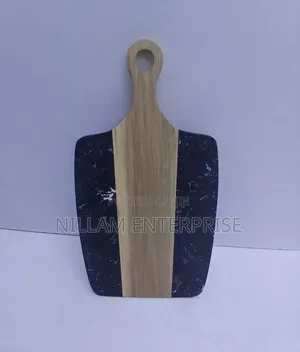 Cutting Marble Board Stone + Acacia/Serving Tray.