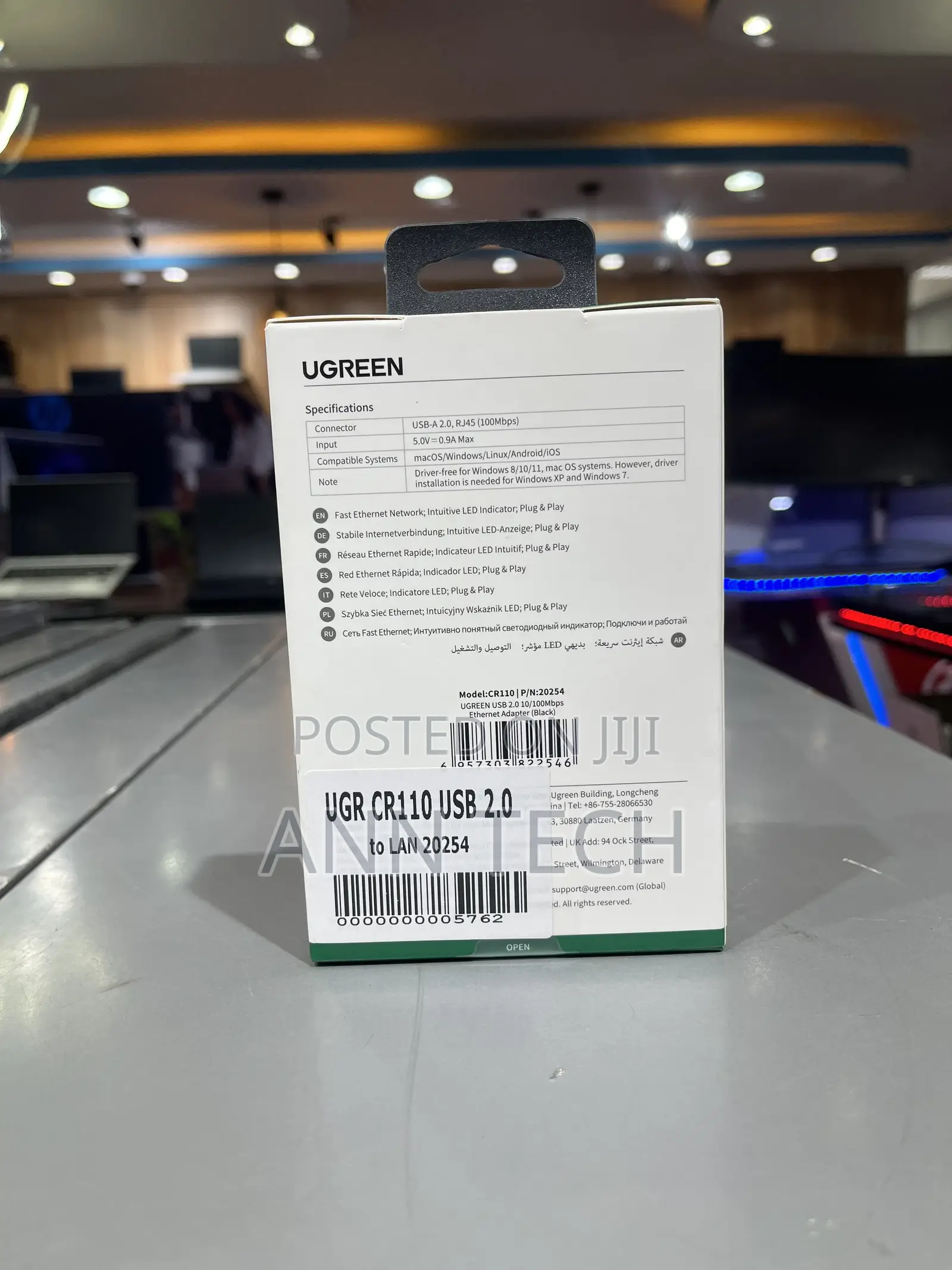 Ugreen Cm199 USB-C 3 to Gigabit Ethernet Adapter