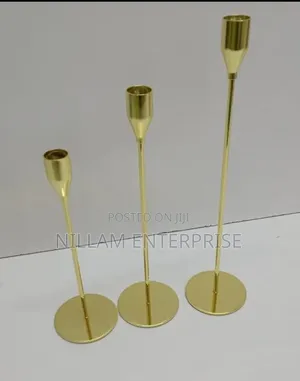 Classic 3 in 1 Metallic Candle Holder