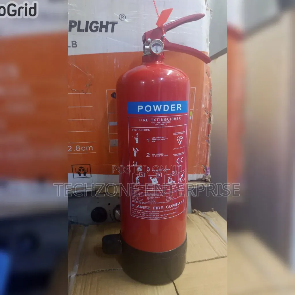 4kg Dry Powder (Abc) Fire Extinguisher With Pressure Of 14 Bar ,,